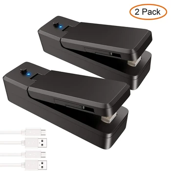 USB Мини-Опаковчик Пакет 2-в-1 Преносим Термосвариватели Акумулаторни Ръчни Вакуум Термосвариватели и Нож за Съхранение на Хранителни Продукти в Пластмасови Опаковки