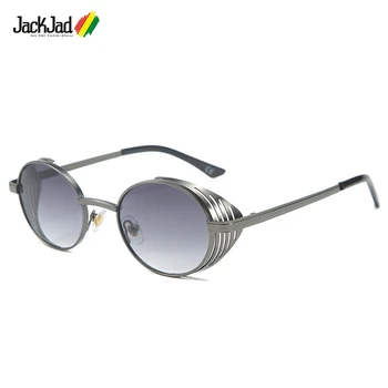 JackJad 2021 Модни Стръмни Слънчеви Очила в стил steampunk в стил пънк, Vintage Слънчеви Очила, Метални мрежести, Странични Щит, Хип-хоп, Брендовый Дизайн, Слънчеви Очила време на работа 3265