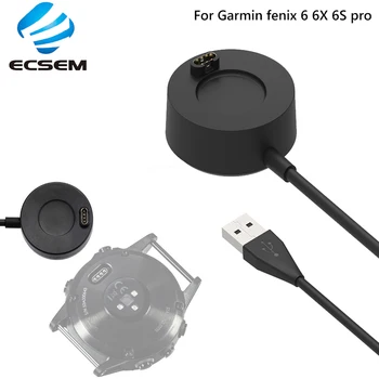 USB Кабел За Зареждане, Кабел с Док-Станция cargador За Garmin Fenix 6s/6/6X pro venu approach S62 кабел за зареждане и адаптер поставка за GarminActive