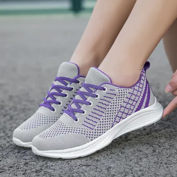 Модерна лятна лека мъжки и дамски спортни обувки 2022 Нова дамски обувки, Дишаща универсална ежедневни обувки Чифт маратонки