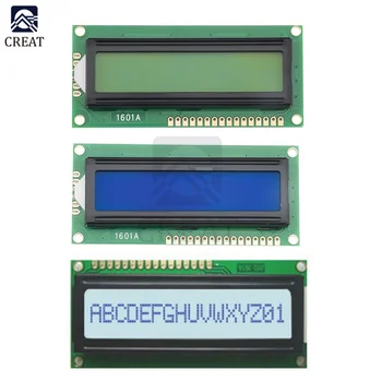1601 LCD дисплей 16X1 Символен Цифров LCD модул за LCM STN SPLC780D KS0066 за Arduino R3 3D Принтер 5 В