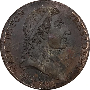 Съединените Щати 1792 1795 1791 Вашингтон Римски Главоболие Цент Копирни монети от Червена Мед