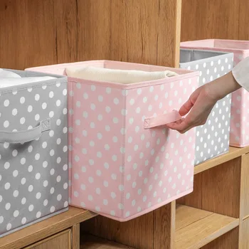 2021 Нов Куб Сгъваем Текстилен Кутия За Съхранение на Дрехи, Кутии За Съхранение на Играчки Организаторите Кошници за Детската Офис Шкаф Полк