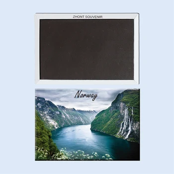 водопад седем сестри от Норвегия 22708, Сувенири, туристически Пейзаж подаръци за приятелите на Магнитен хладилник
